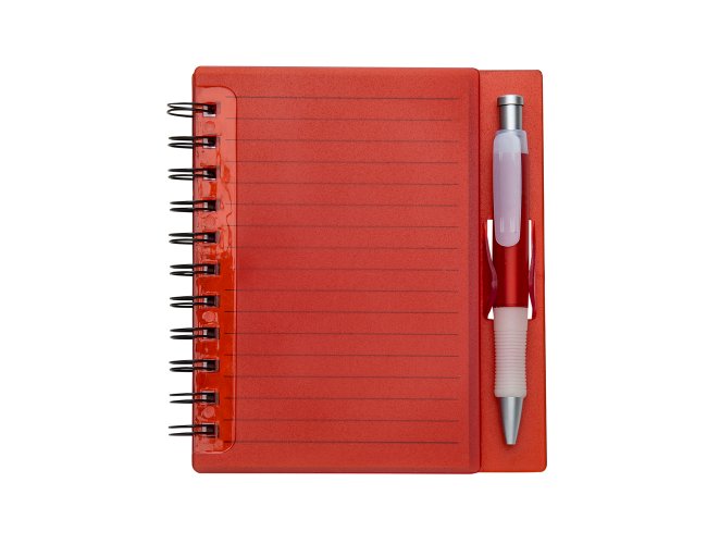 Bloco de Anota��es Pl�stico + Caneta (11193)