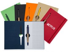 Bloco de Anotações Ecológico + Caneta 13005 Personalizado
